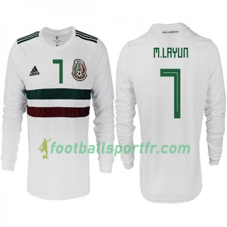 Tenue Mexique M. LAYUN 7 Extérieur Coupe du monde 2018 Maillot de Foot ML